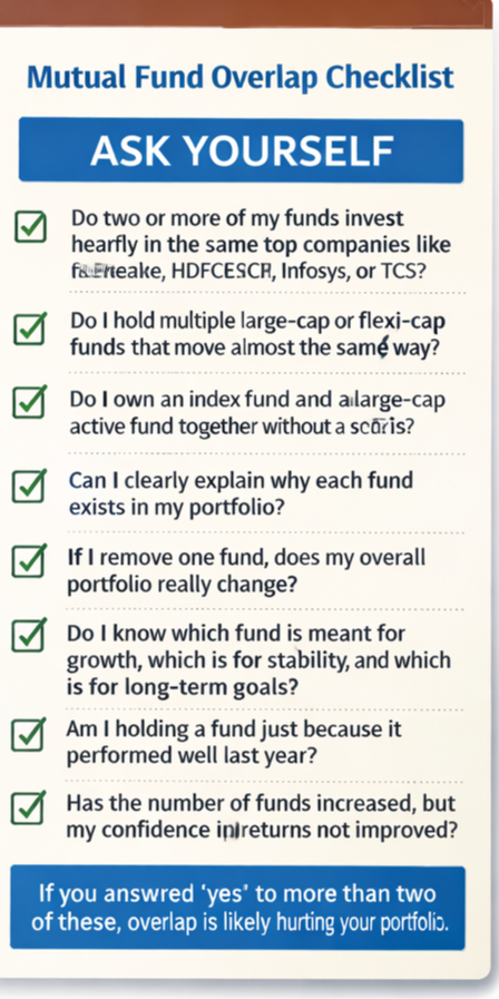 mutual fund overlap example in Indian portfolio
